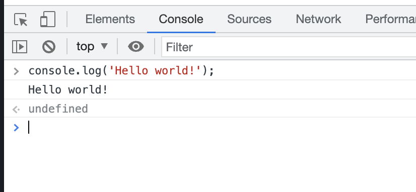 Using your browser's console